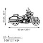 Wallity Escultura de pared Motorcycle en negro
